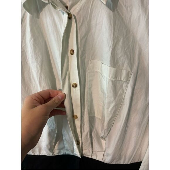 By Anthropologie Twofer Buttondown Shirt Dress Size XS $160 NWT - Picture 6 of 8
